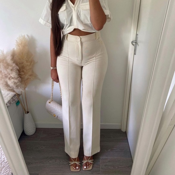 Zara Beige Rhinestone High Heel Sandals - Picture 3 of 17